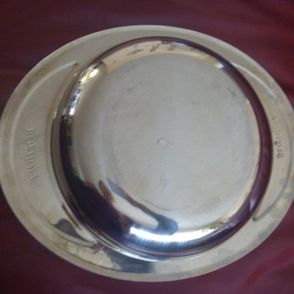BergHOFF 18/10 Polished Stainless Steel Designer Low Serving Bowl Plate Vintage - Picture 4 of 7